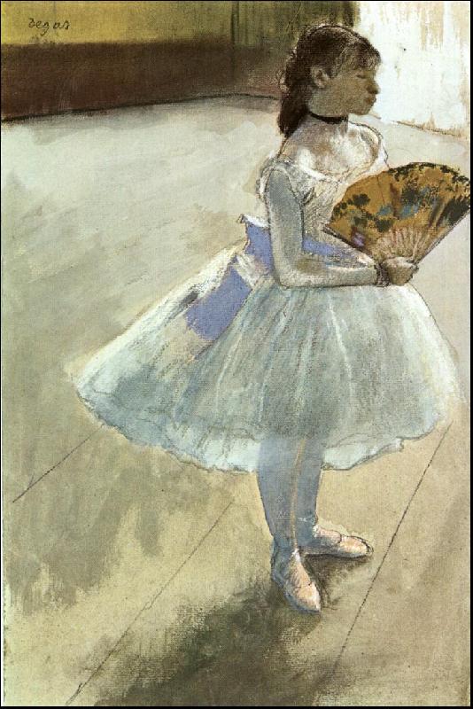 Edgar Degas Dancer with a Fan oil painting image